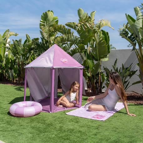Tente de plage enfant avec filet respirant Multicolore+Rose 10 - vertbaudet enfant 