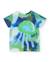 T-shirt garçon en maille avec imprimé effet aquarelle Bleu 1 - vertbaudet enfant 