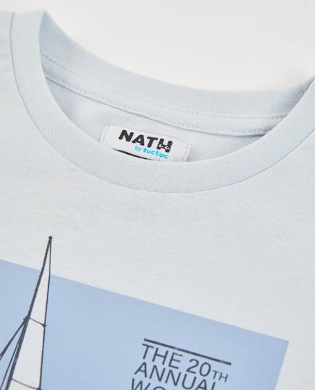 T-shirt garçon en maille avec imprimé nautique Bleu 3 - vertbaudet enfant 