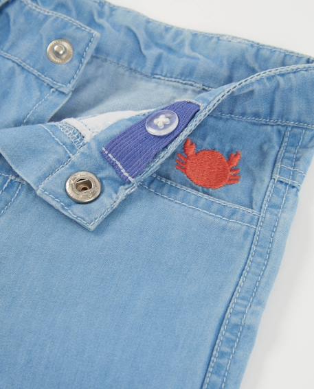 Pantalon garçon en denim doux Bleu 3 - vertbaudet enfant 