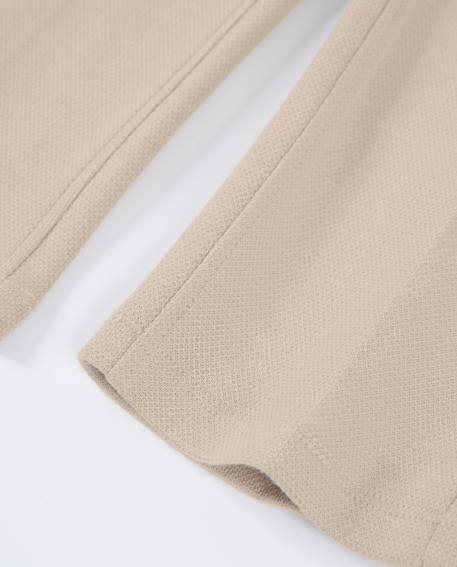 Pantalon garçon en maille coupe droite Beige 4 - vertbaudet enfant 