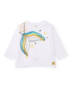-T-shirt en maille pour fille avec détails brillants