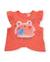 T-shirt pour fille en maille avec volants aux manches Rose 1 - vertbaudet enfant 