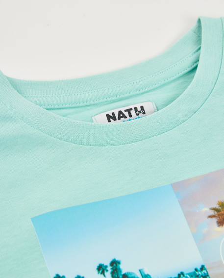 T-shirt garçon en maille au design urbain Bleu 4 - vertbaudet enfant 