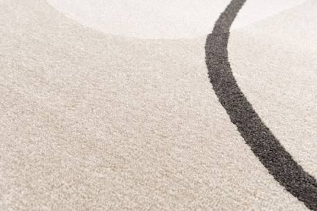 Tapis géométrique doux et confortable bilbao Beige sable+Vert naturel 6 - vertbaudet enfant 