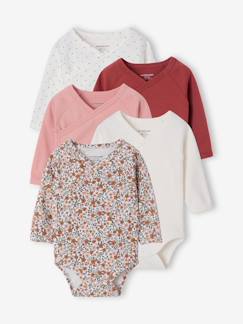 Bébé-Body-Lot de 5 bodies bébé fille manches longues
