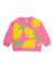 Sweat-shirt fille en maille avec fermeture à l’épaule Rose 1 - vertbaudet enfant 