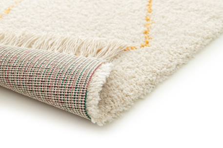 Tapis épais à franges doux et raffiné nile Beige sable+Brun naturel 6 - vertbaudet enfant 