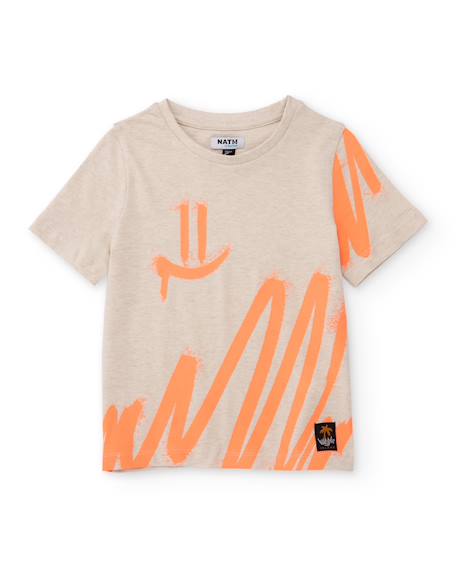 T-shirt garçon en maille avec imprimé artistique  - vertbaudet enfant