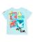 T-shirt garçon en maille avec fermeture à l’épaule Bleu 2 - vertbaudet enfant 