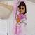Drap de plage et de bain imprimé 100% coton, dora flower Rose 2 - vertbaudet enfant 