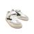 Sneakers garçon synthétique lacets- fermeture adhésive barefoot Blanc–vert 6 - vertbaudet enfant 