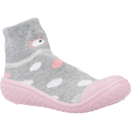 Chaussons fille modèle morbidotti Bleu 920+Gris 950+Rose 100 11 - vertbaudet enfant 