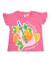 T-shirt fille en maille avec motif limonade Rose 1 - vertbaudet enfant 