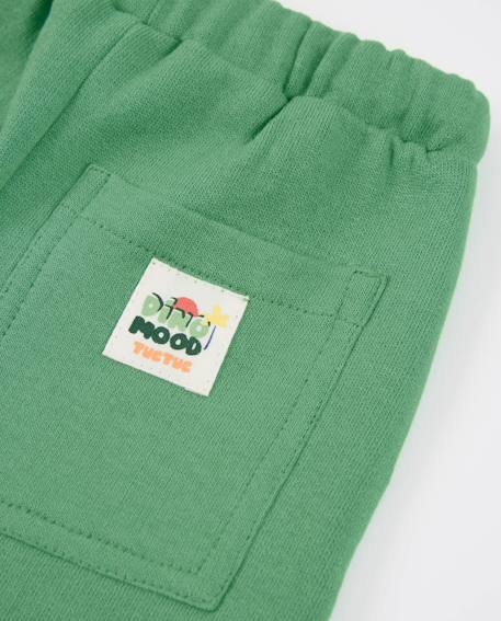 Pantalon garçon en maille avec taille élastiquée Vert 4 - vertbaudet enfant 