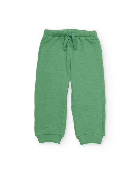 Garçon-Pantalon garçon en maille avec taille élastiquée
