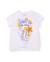 T-shirt pour fille en maille avec nœud décoratif Blanc 1 - vertbaudet enfant 