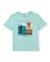 T-shirt garçon en maille au design urbain Bleu 2 - vertbaudet enfant 