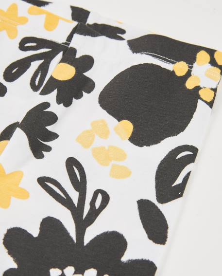 Legging en maille pour fille avec imprimé intégral Noir 3 - vertbaudet enfant 