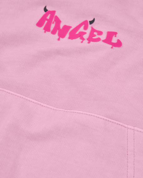 Sweat fille en maille avec poche kangourou Rose 3 - vertbaudet enfant 