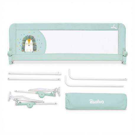 Barrière de lit 2-en-1 de 150 cm pliable Petit chien gris+Renard 10 - vertbaudet enfant 