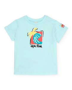 T-shirt garçon en maille avec fermeture à l’épaule  - vertbaudet enfant