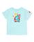 T-shirt garçon en maille avec fermeture à l’épaule Bleu 1 - vertbaudet enfant 