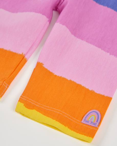 Legging pour fille en maille avec tissu extensible Multicolore 4 - vertbaudet enfant 