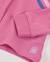 Sweat pour fille en maille avec coupe courte Rose 4 - vertbaudet enfant 