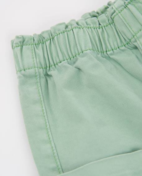 Pantalon fille style cargo Vert 3 - vertbaudet enfant 