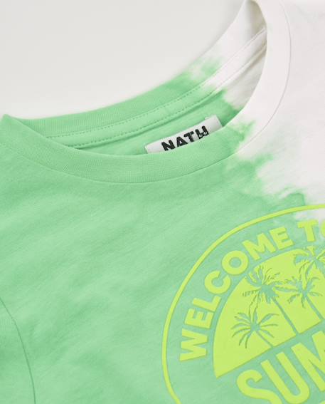 T-shirt garçon en maille avec effet dégradé Vert 3 - vertbaudet enfant 