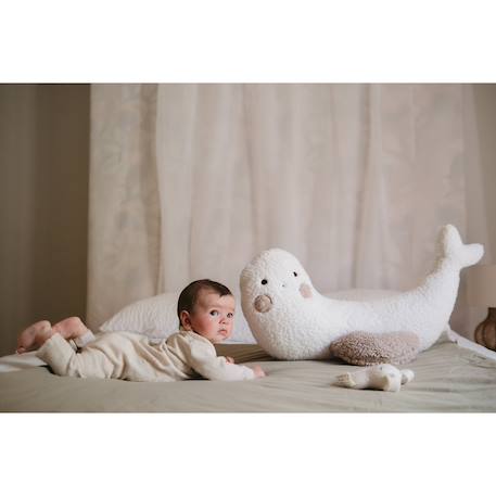 Coussin d'allaitement et de grossesse phoque Écru 4 - vertbaudet enfant 