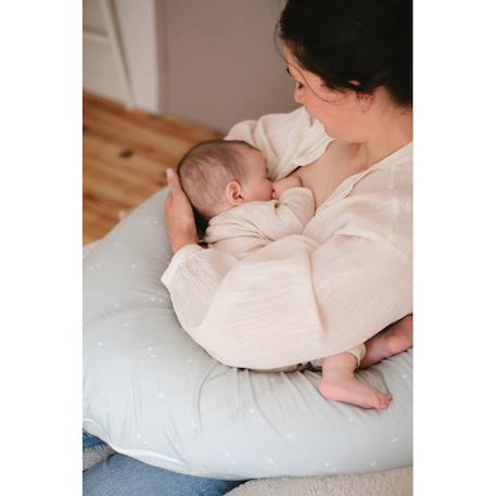 Coussin d'allaitement et de grossesse étoiles Vert d'eau 5 - vertbaudet enfant 