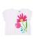 T-shirt fille en maille avec fleur en relief Blanc 1 - vertbaudet enfant 