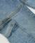 Pantalon fille en toile et denim, design cargo Bleu 4 - vertbaudet enfant 