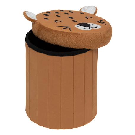 Pouf-coffre enfant rangement Noir et blanc+Orange 7 - vertbaudet enfant 