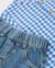 Ensemble pour nouveau-né en tissu tissé avec motif vichy Bleu 6 - vertbaudet enfant 