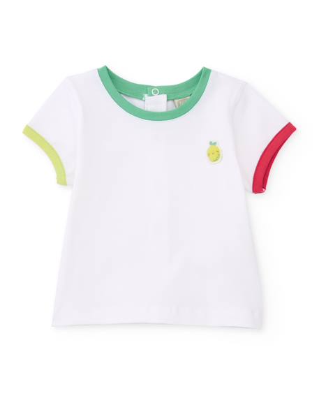 Ensemble en tricot pour nouveau-né avec poche fruit sur le devant Rouge 3 - vertbaudet enfant 