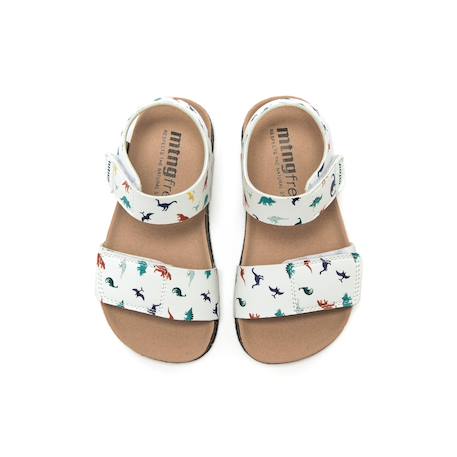 Sandales filles synthétique fermeture adhésive barefoot Multicolor+Rose+White 13 - vertbaudet enfant 