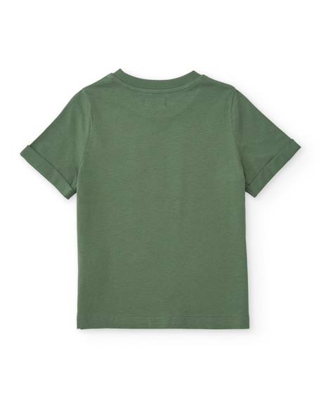 Ensemble garçon en maille au style explorateur Vert 4 - vertbaudet enfant 