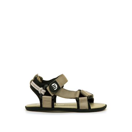 Sandales garçon synthétique fermeture adhésive barefoot Blue+Green 7 - vertbaudet enfant 