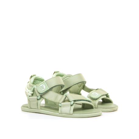 Sandales filles synthétique fermeture adhésive barefoot Pink+Purple+Verd clair 16 - vertbaudet enfant 