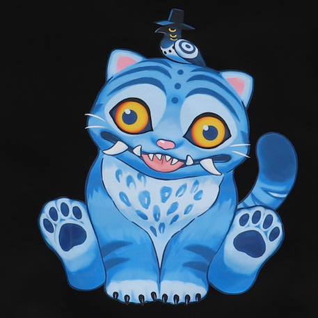 Sweat imprimé 'k-pop demon hunters' manches longues molletonné Noir 4 - vertbaudet enfant 