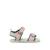 Sandales filles synthétique fermeture adhésive barefoot Rosa-verde 1 - vertbaudet enfant 