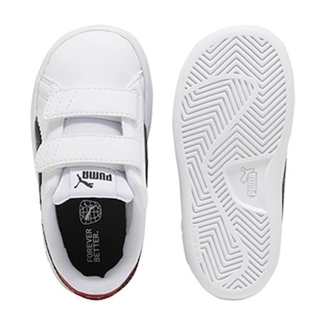 Baskets basses  à scratch Puma blanc noir aqua rouge 3 - vertbaudet enfant 