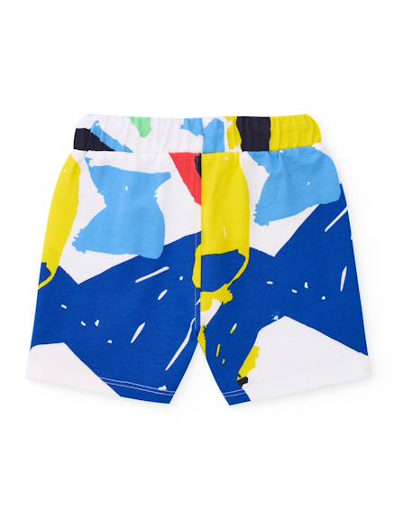 Ensemble en maille pour garçon avec imprimé artistique Bleu 5 - vertbaudet enfant 