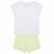 Pyjashort 'mario' manches courtes en coton Blanc 2 - vertbaudet enfant 