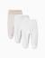 Lot de 3 pantalons à pieds en coton Blanc 1 - vertbaudet enfant 