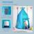 Balançoire nid d'oiseau ronde balançoire panier ø 1,1 x 1,5h m - tente amovible incluse - accessoires inclus Bleu 5 - vertbaudet enfant 