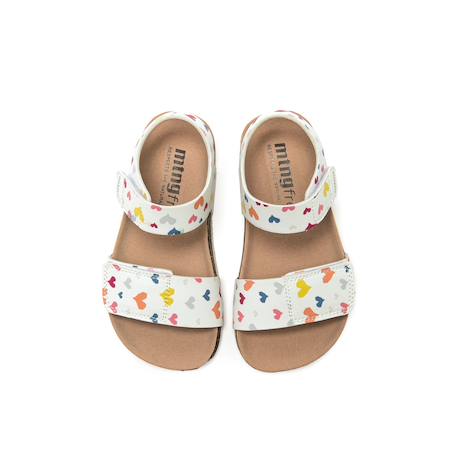 Sandales filles synthétique fermeture adhésive barefoot Multicolor+Rose+White 2 - vertbaudet enfant 